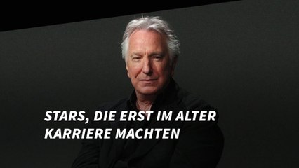 Stars, die erst im Alter Karriere machten