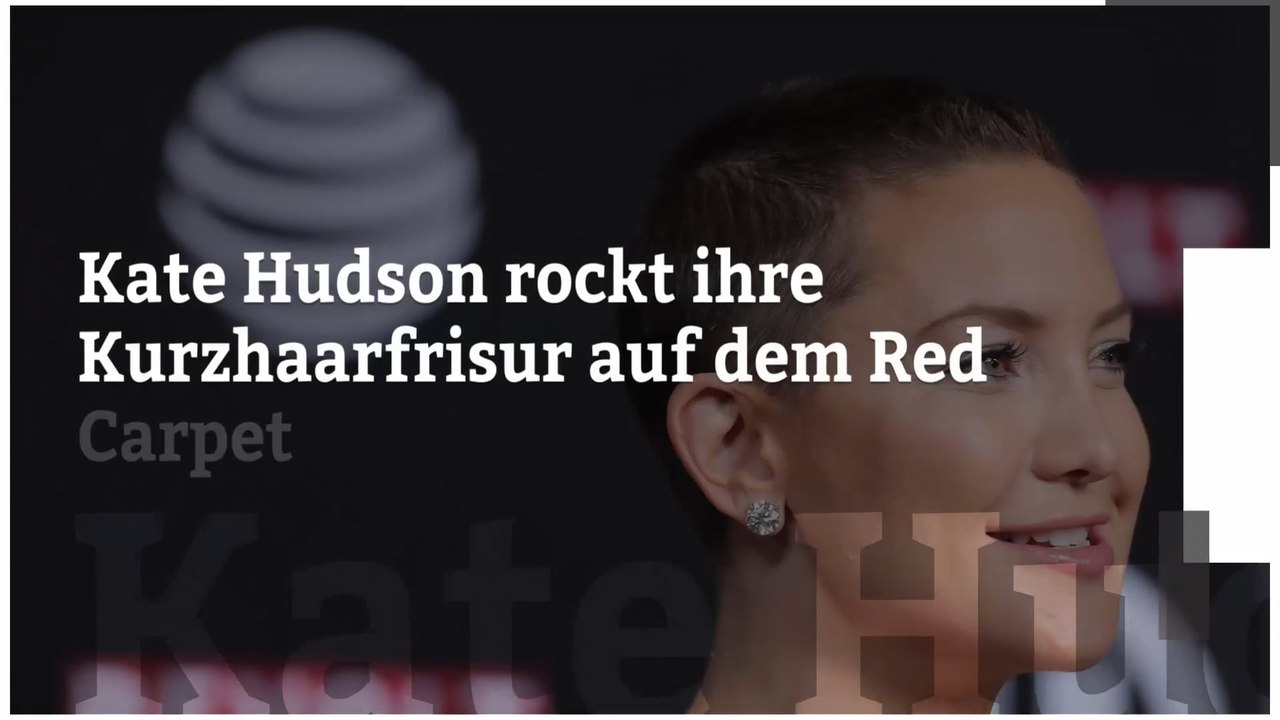 Kate Hudson rockt ihre Kurzhaarfrisur auf dem Red Carpet