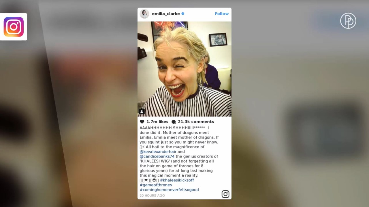 Wie „Daenerys“: „Game of Thrones“- Emilia Clarke ist jetzt platinblond