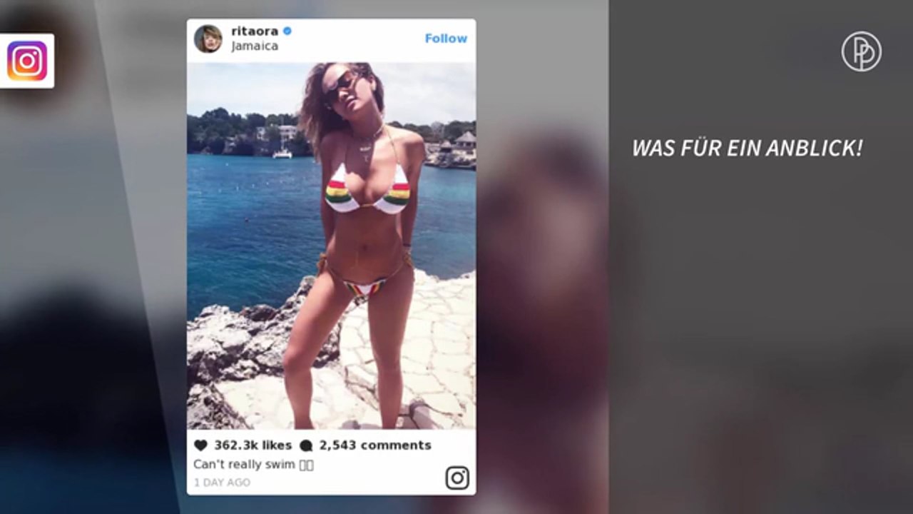 Sexy Bilder: Rita Oras heißer Bikini-Urlaub