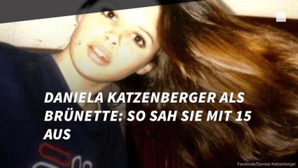 Daniela Katzenberger als Brünette: So sah sie mit 15 aus