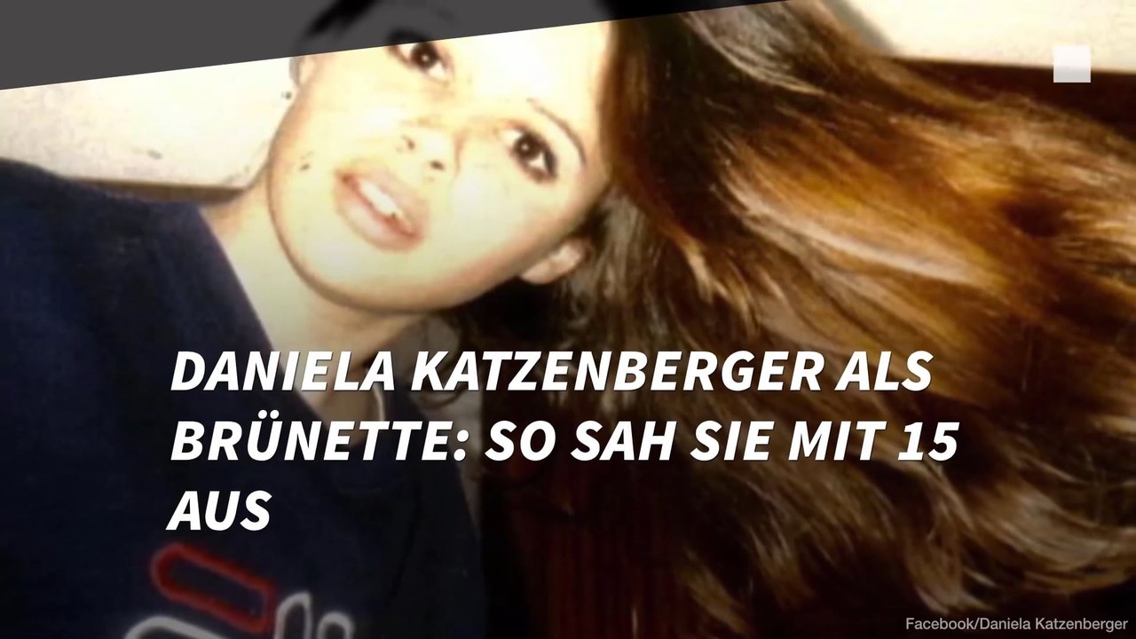 Daniela Katzenberger als Brünette: So sah sie mit 15 aus