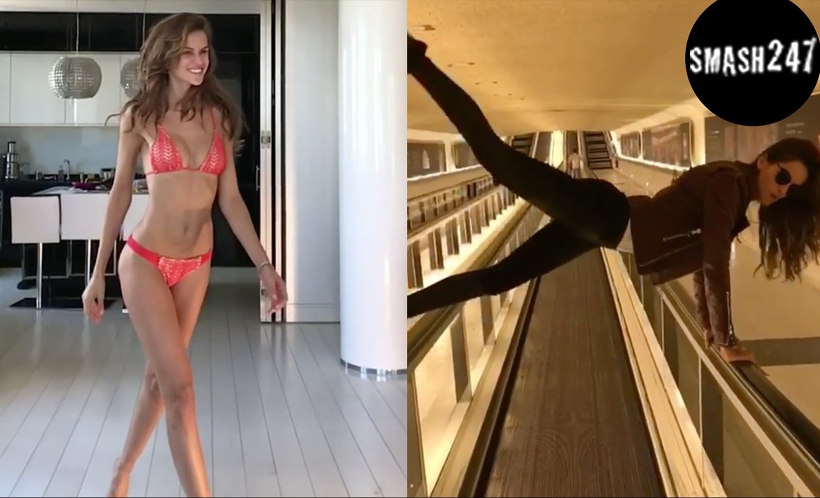 Izabel Goulart: Verrückte Aktion! Sie macht einfach überall Sport!