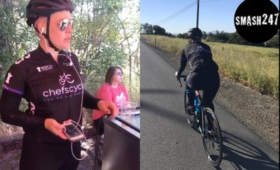 Pink: Im engen Sportlerdress für den guten Zweck!