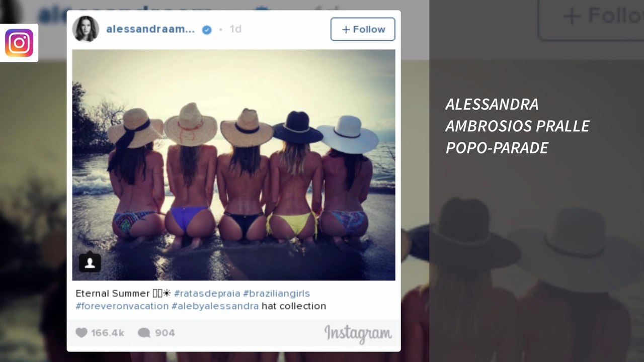 Alessandra Ambrosio postet pralle Popo-Parade