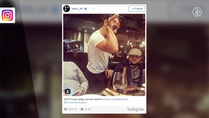 Salt Bae höchstpersönlich salzt Leonardo DiCaprios Fleisch