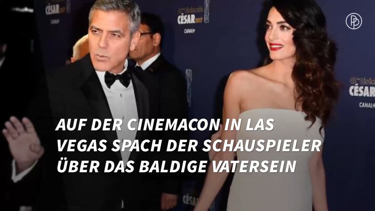 George Clooney freut sich schon Vater zu werden