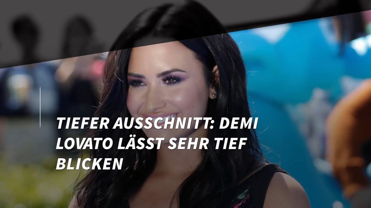 Tiefer Ausschnitt: Demi Lovato lässt sehr tief blicken
