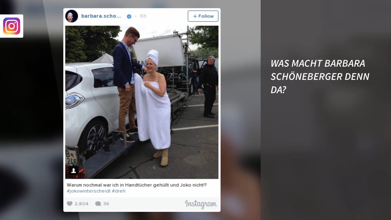 Was macht Barbara Schöneberger denn da?