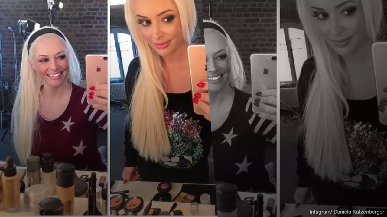 Daniela Katzenberger im Geschminkt-Ungeschminkt-Vergleich