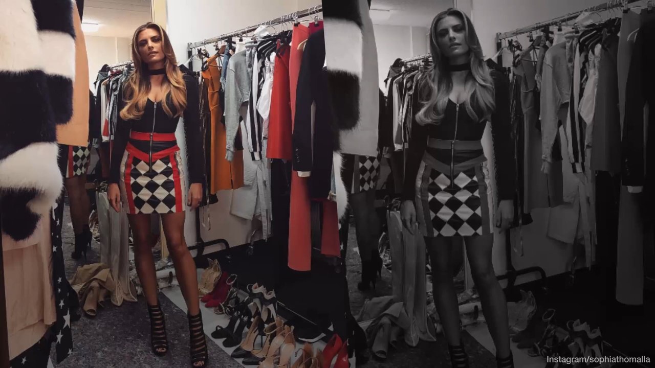 Sophia Thomalla zeigt ihre durchtrainierten Beine im Minirock