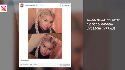 Shirin David: So sieht die DSDS-Jurorin ungeschminkt aus
