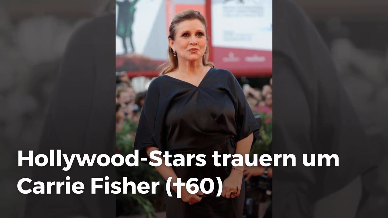 Hollywood-Stars trauern um Carrie Fisher (†60)