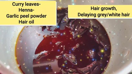 下载视频: DIY CURRY LEAVES&HENNA HAIR OIL WITH A KEY INGREDIENT__ DIY HAIR GROWTH & HAIR DARKENING OIL PART 1