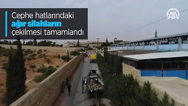 İdlib'de cephe hatlarındaki ağır silahların çekilmesi tamamlandı
