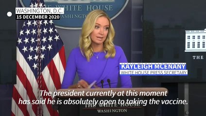 White House says Trump 'absolutely open' to receiving vaccine