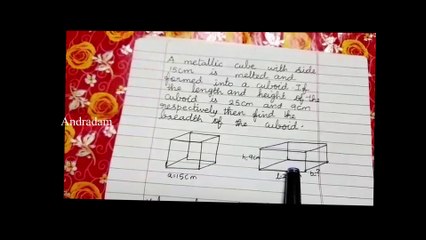 How to find the BREADTH of the CUBOID |class 9 maths |MENSURATION | Tamil | தமிழில்