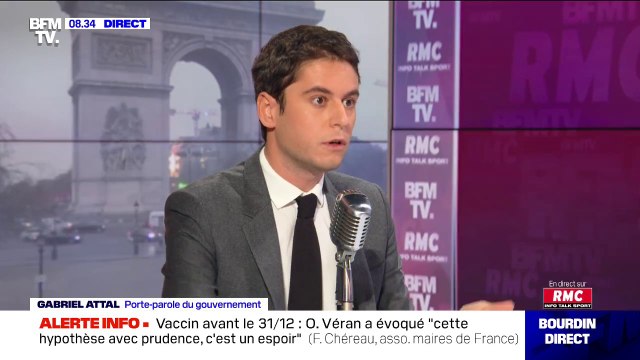 Gabriel Attal: la campagne de vaccination pourrait commencer avant la fin de l'année