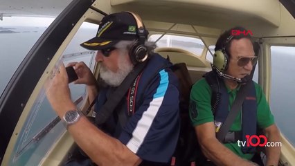 Brezilyalı belgeselci, çekim yaparken telefonunu uçaktan düşürdü