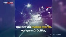 Trafikte makas atan sürücü üç ayrı kazaya neden oldu