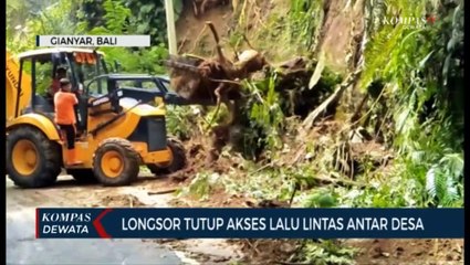 Tebing Setinggi 15 Meter Longsor Di Gianyar
