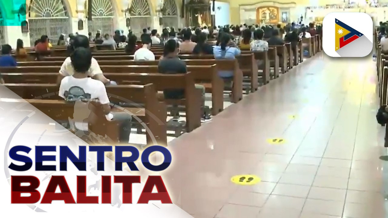 Health protocols, mahigpit na ipinatupad sa unang araw ng simbang gabi sa Maynila at Caloocan City