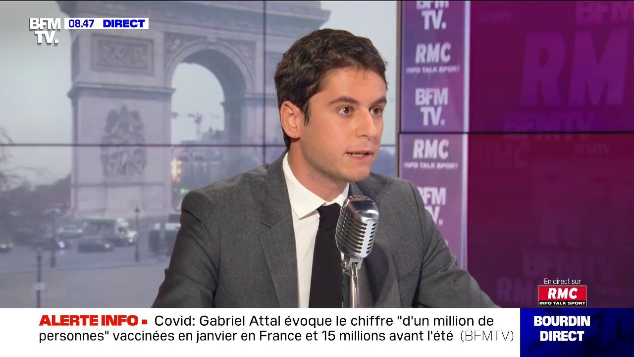 Gabriel Attal sur la dispense d'école jeudi et vendredi: "C'est une tolérance, mais pas une recommandation à ne pas y aller"