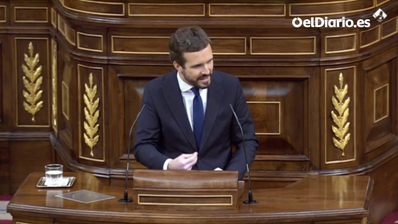 Casado, a Sánchez: "Viene usted a presumir de gestión sanitaria con 300 fallecidos. Sienta, como Merkel, lo que está pasando en este país"