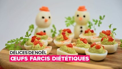 Délices de Noël : œufs farcis diététiques