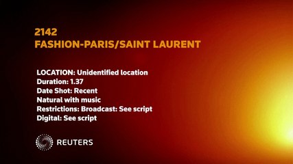 Catwalk on a sand dune's crest - Saint Laurent takes distancing in its stride