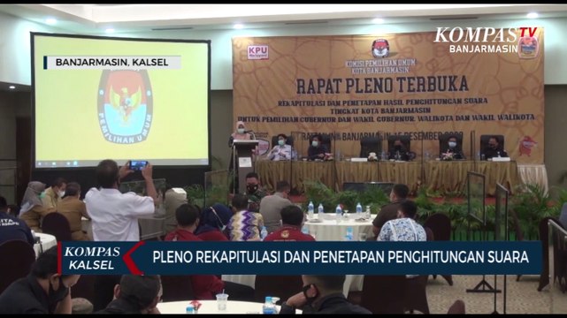 Pleno Rekapitulasi dan Penetapan Hasil Hitung Suara Kota Banjarmasin, Bawaslu Temukan Selisih Data