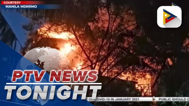 #PTVNewsTonight | One dead in Paco, Manila fire; several families rendered homeless