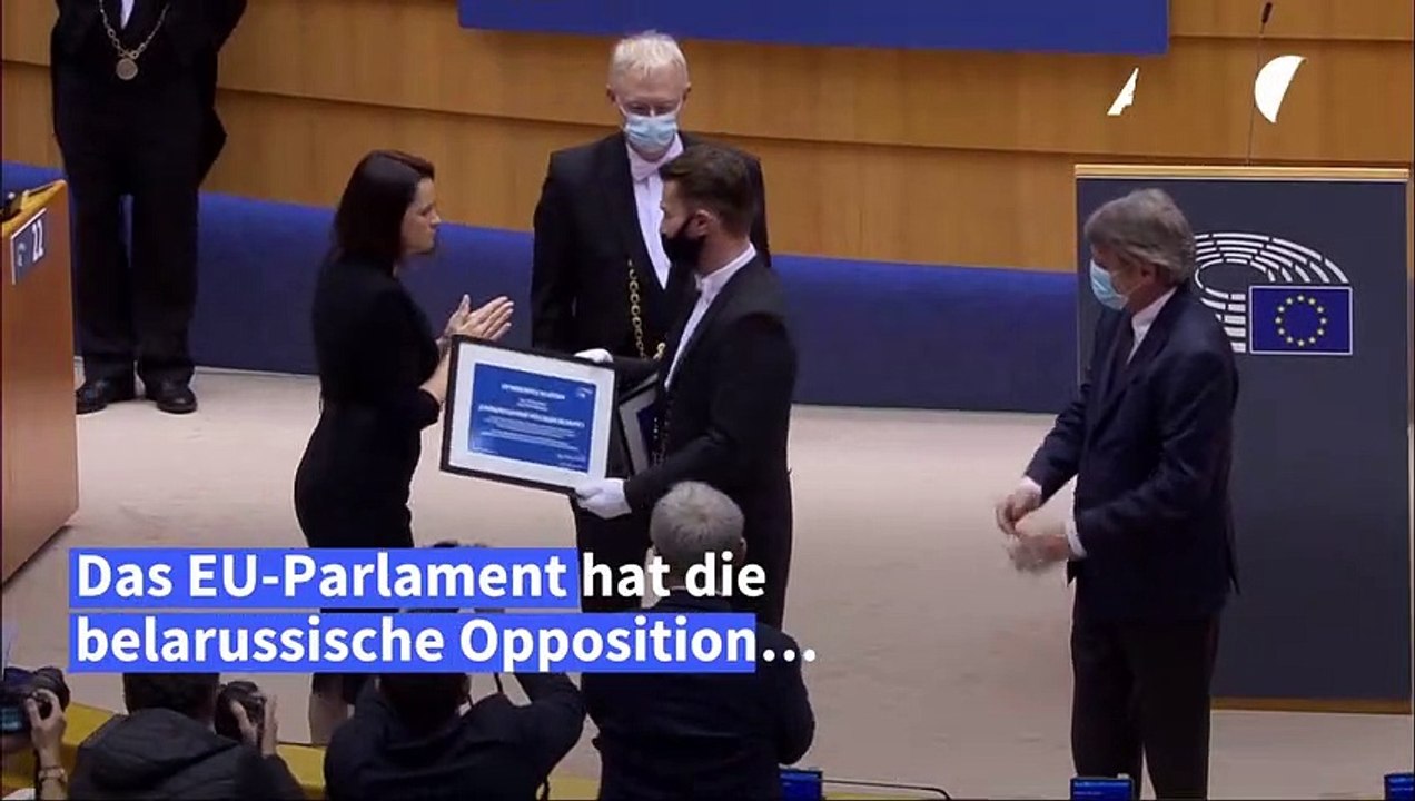 Belarussische Opposition mit Sacharow-Preis ausgezeichnet