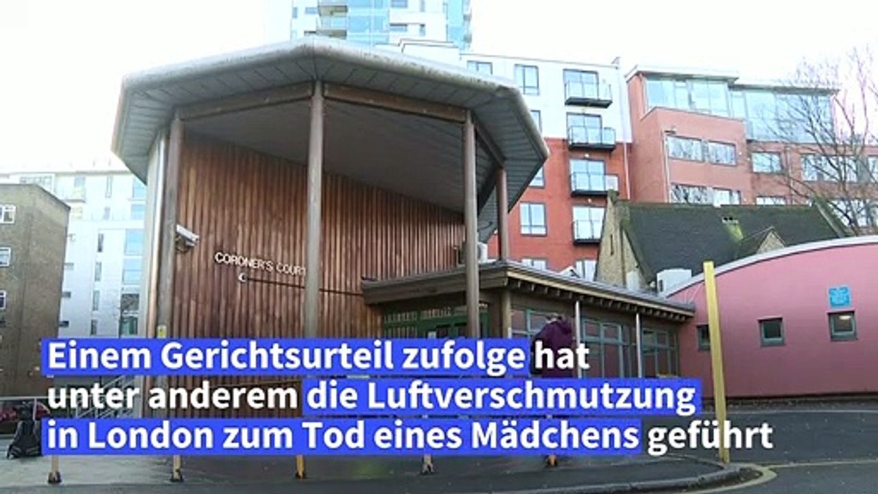 Luftverschmutzung mitverantwortlich für Tod von Mädchen in London