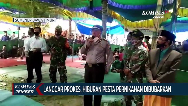 Langgar Prokes, Hiburan Pesta Pernikahan Dibubarkan dan Warga Diminta Bersihkan Makam
