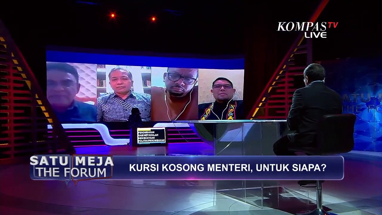 Kursi Kosong Menteri Untuk Parpol atau Profesional? - SATU MEJA THE FORUM (Bag 4)