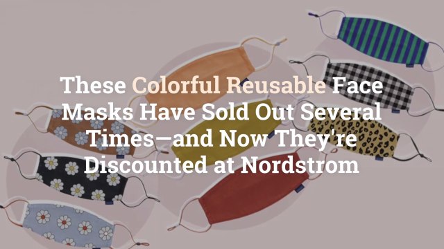 These Colorful Reusable Face Masks Have Sold Out Several Times—and Now They’re Discounted