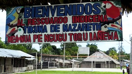 O arco-íris da comunidade indígena