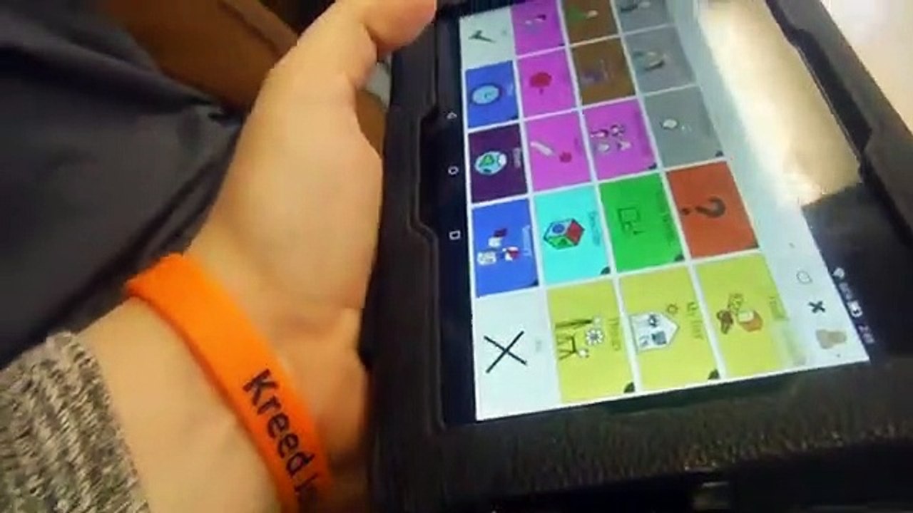 Adult with Autism answering questions using Coughdrop