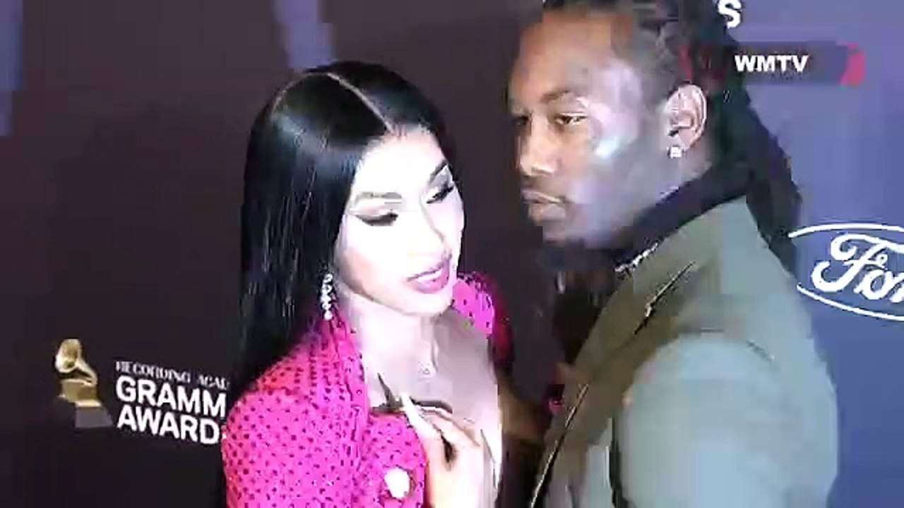 Cardi B and Offset arrive at Clive Davis 2020 Pre-Grammy Gala