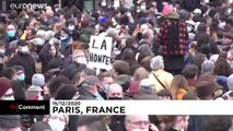 شاهد: فنانون فرنسيون يتظاهرون ضد إغلاق الأماكن الثقافية