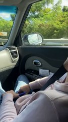 Sleeping Friend Has Abrupt Awakening in Passenger Seat