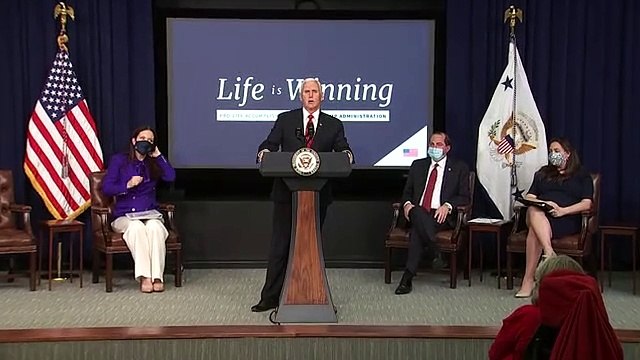 Vice President Mike Pence delivers remarks at a Life Is Winning event