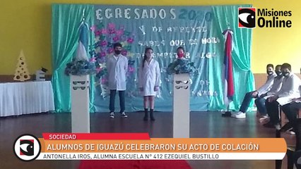 Download Video: Alumnos de Iguazú celebraron su acto de colación