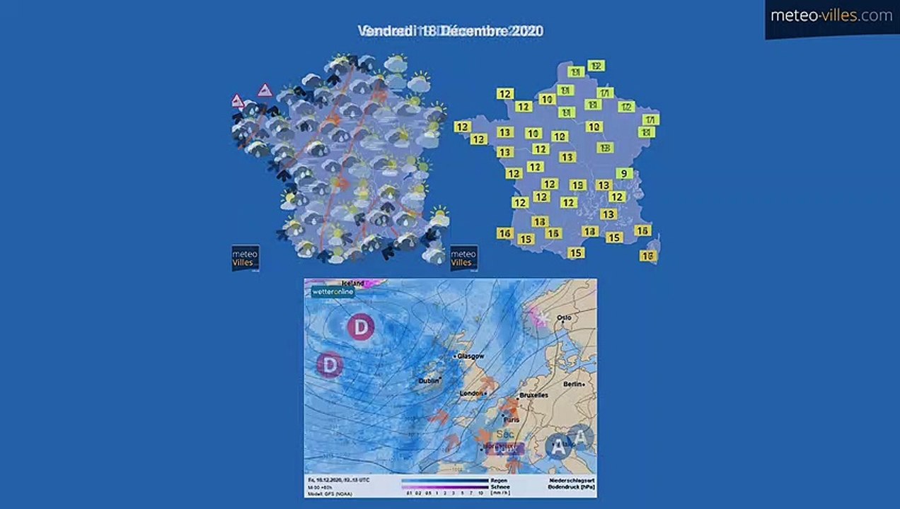 bulletin meteo du mercredi 16 décembre 2020