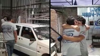 Heartwarming Moment Boss Surprises Employee With Car