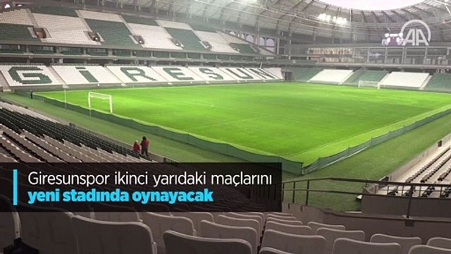 Giresunspor ikinci yarıdaki maçlarını yeni stadında oynayacak