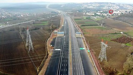 Bölgede ulaşımı büyük ölçüde rahatlatacak olan Kuzey Marmara Otoyolu'nda sona doğru