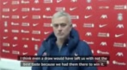 Tải video: Mourinho disappointed Spurs couldn't get a result at Anfield