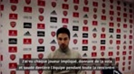 13e j. - Arteta : "Un signal fort de la part des joueurs"